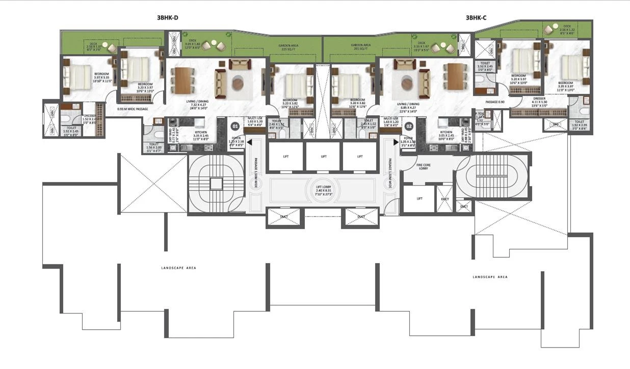 Elegant living spaces at Krishala Hiranandani Township